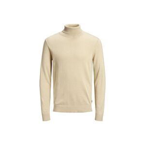 Jack Jones Beige Cotton Men's Turtleneck